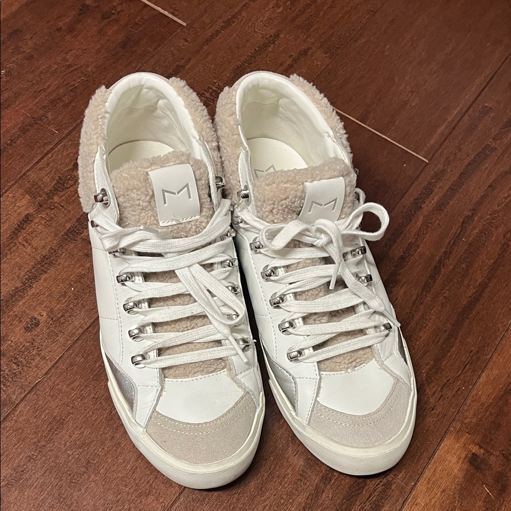 Marc Fisher Women's White and Cream Sneakers Size 10M